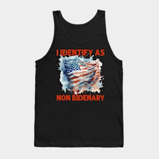 I Identify As Non Bidenary 4th Of July Tank Top